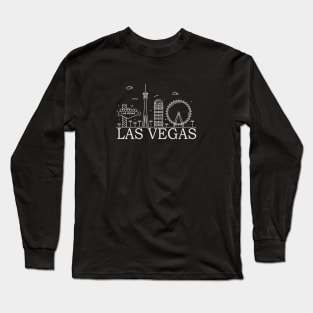 best las vegas doodle Long Sleeve T-Shirt